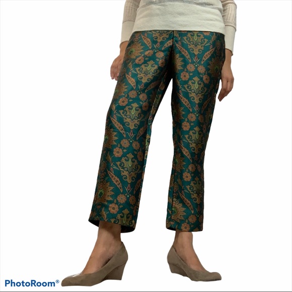 SOLD ANTHROPOLOGIE MAEVE Melyssa Jaquard Trouser S - Picture 5 of 16